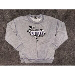 BEETLEJUICE‎ Women's Heather Grey Crewneck Sweater